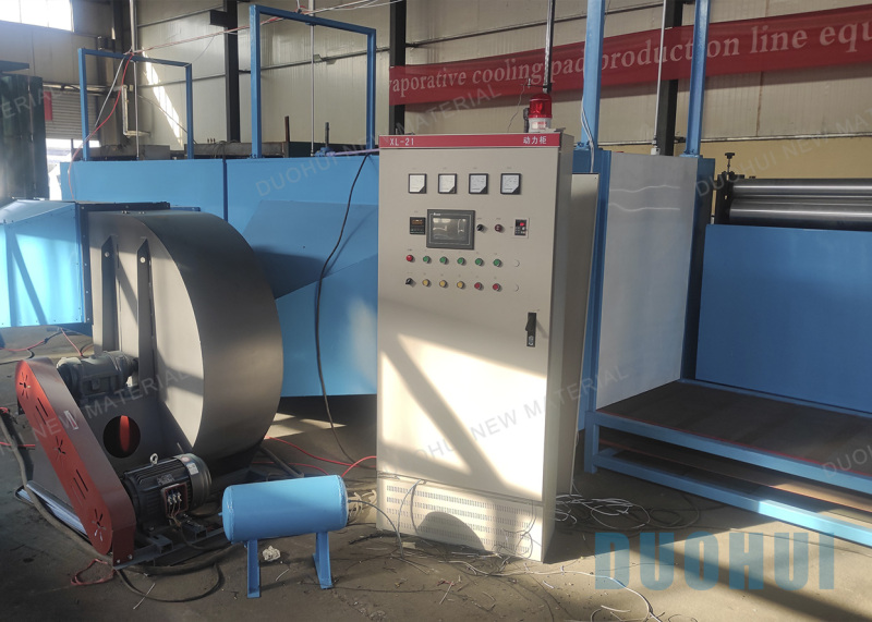 PLC control Automation cooling pad production line