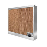 Greenhouse evaporative water cooling pad