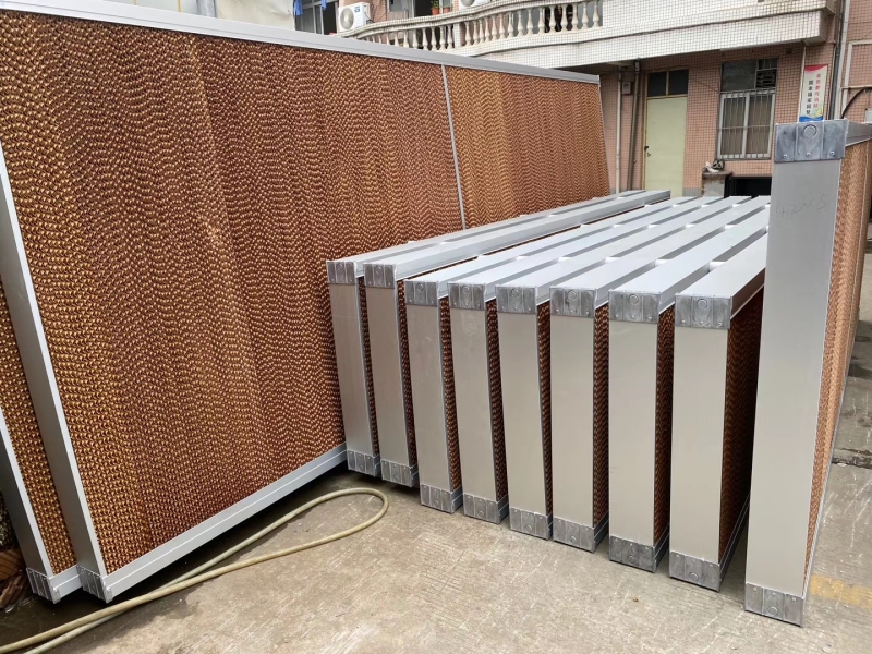 Evaporative air cooler honeycomb kraft paper cooling pads system