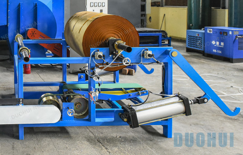 Evaporative cooling pad line cooling pad making machine