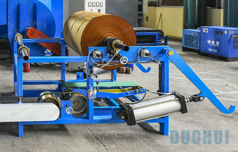 Evaporative cooling pad line cooling pad making machine