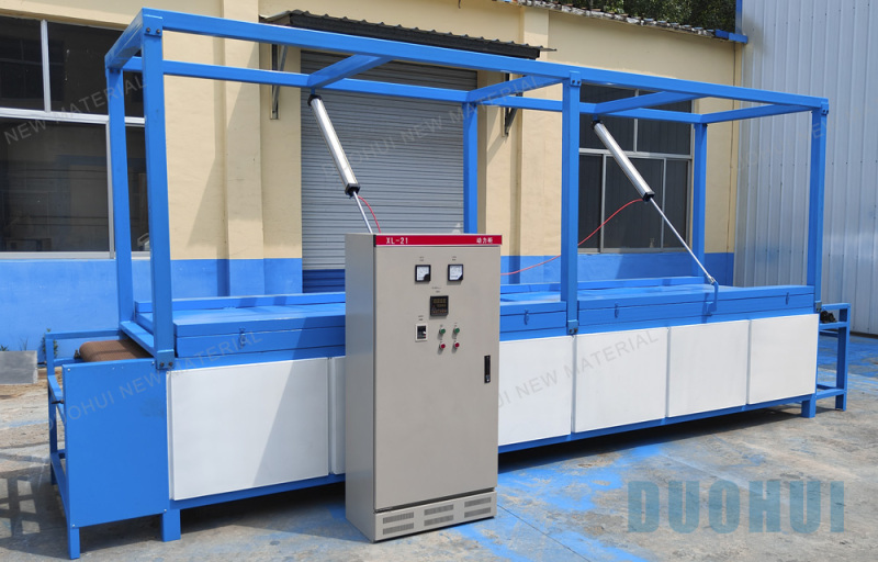 Evaporative cooling pad line cooling pad making machine