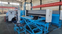 Evaporative cooling pad production line and related products