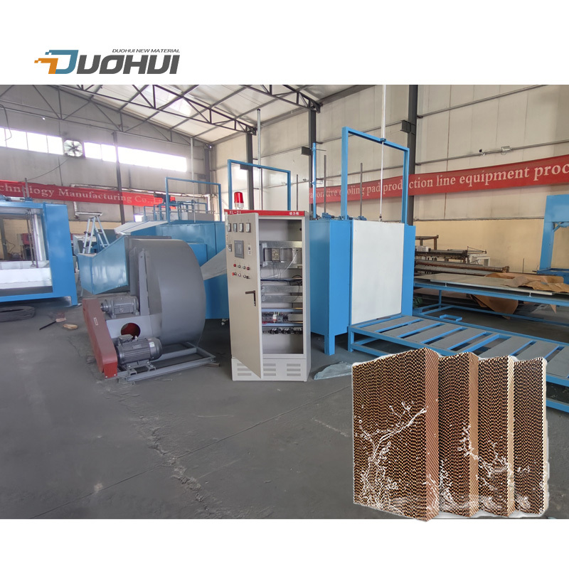 Honeycomb cooling pad machine poultry cooling pad making equipment