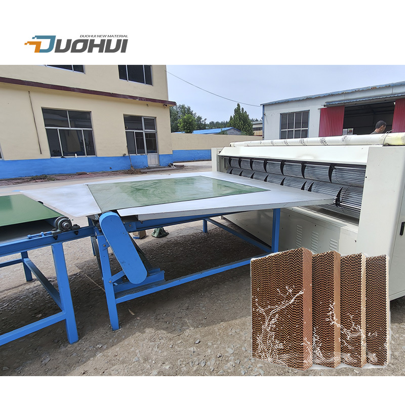 Outlet cooling pad production line