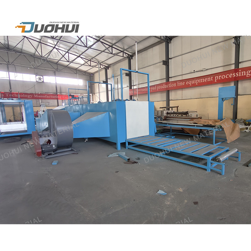 Poultry farm greenhouse cooling pad line