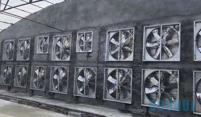 Negative pressure exhaust fan for farming and animal husbandry