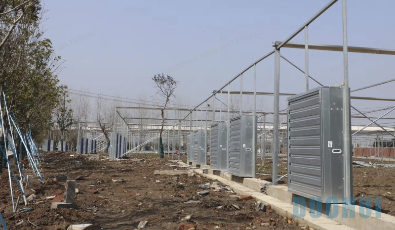 Wall mounted ventilation exhaust fan greenhouse fan