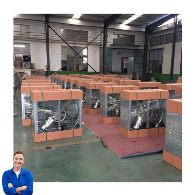 Negative pressure push-pull exhaust fan