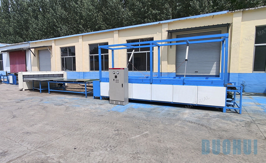 Evaporative cooling pad making machine