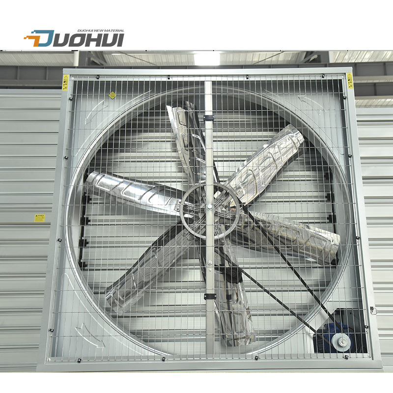Greenhouse ventilation exhaust fan with motor