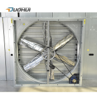 Greenhouse ventilation exhaust fan with motor