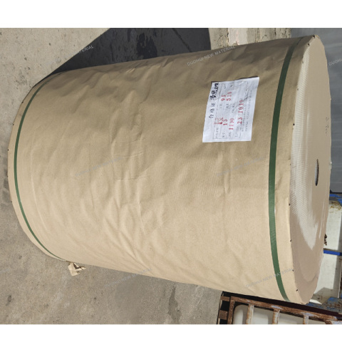 Recoating kraft paper roll for making cooling pad