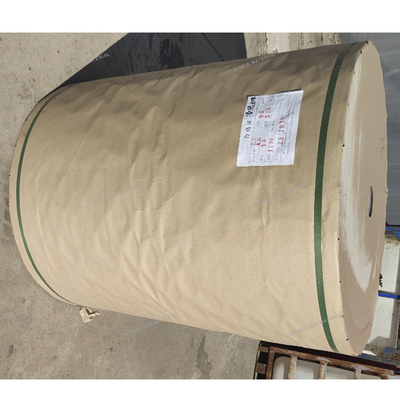 Recoating kraft paper roll for making cooling pad resin paper