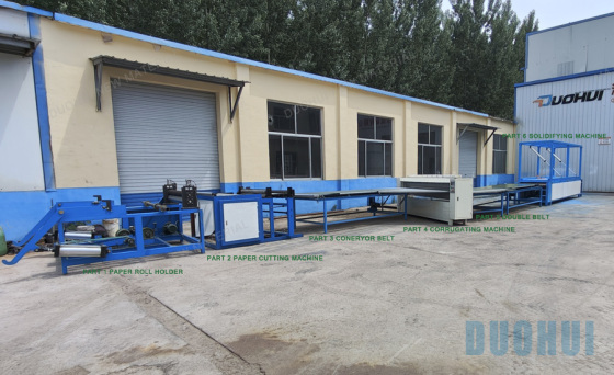 Honeycomb pad machine line cellulose cooling pad production machinery