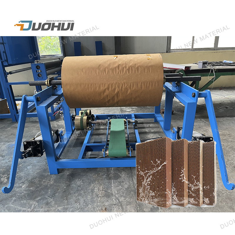 Honeycomb cooling pad machine evaporative cooling pad production line