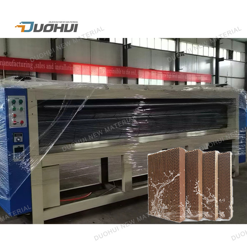 Honeycomb cooling pad machine evaporative cooling pad production line