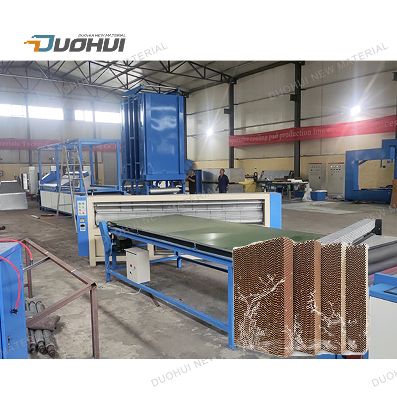 evaporative cooling pad production line