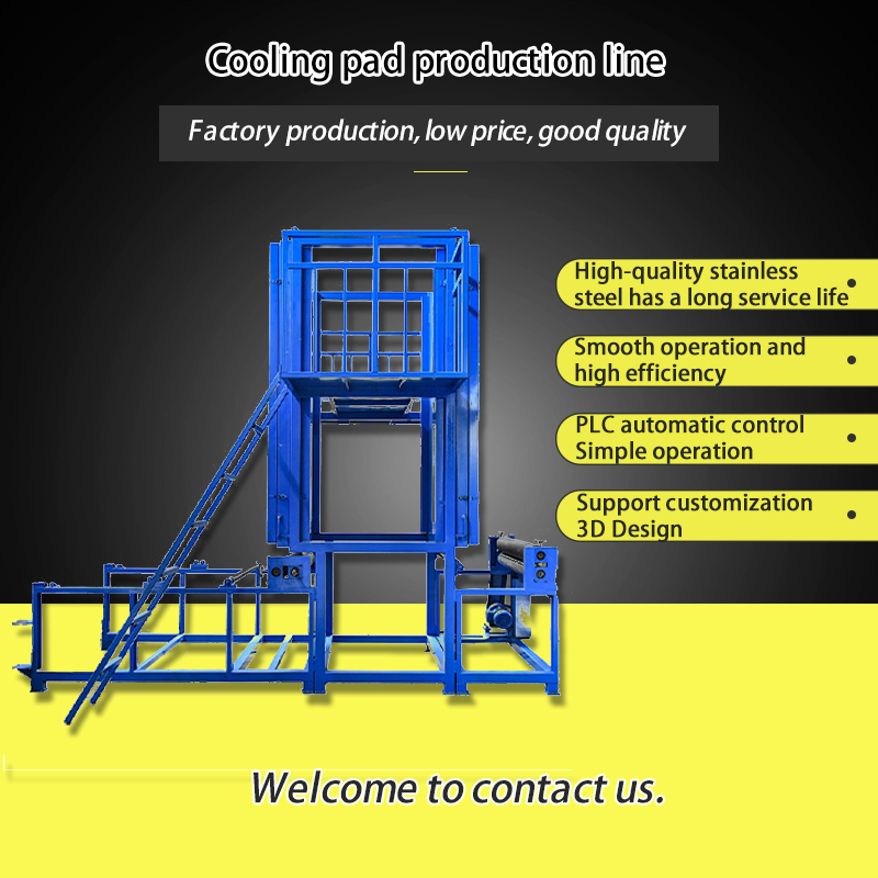 High-Efficiency Width 740/1100 Resin Kraft Cellulose Paper Cooling Pad Production Line Making Machine