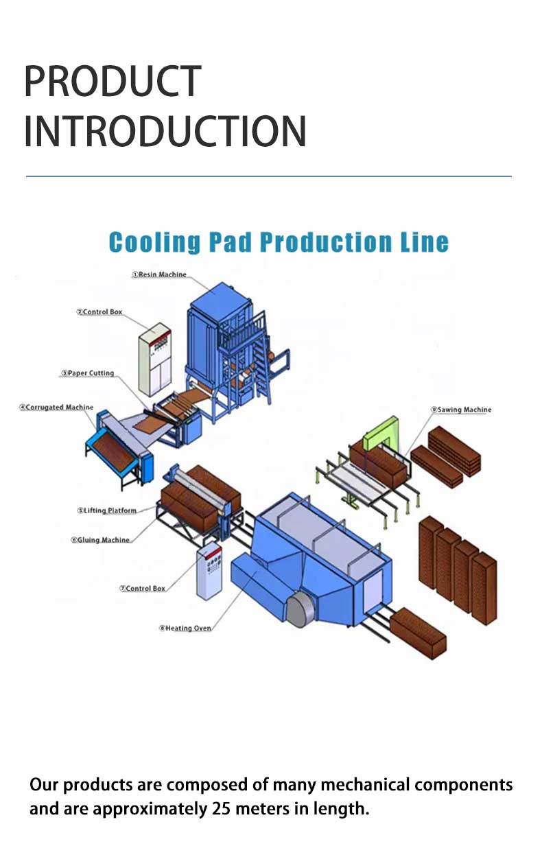 air cooler cooling pad making machine