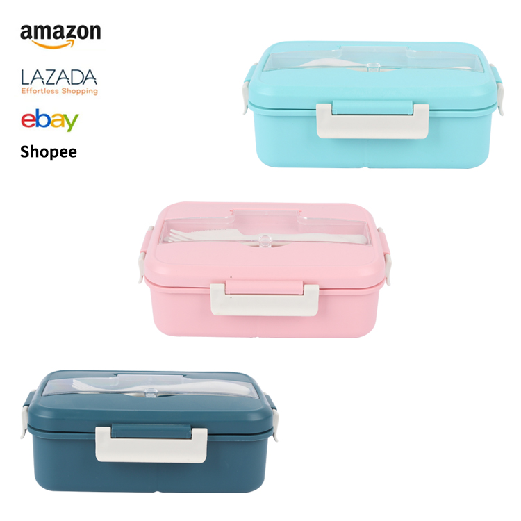 Portable Bento Student Lunch Box A caixa bento