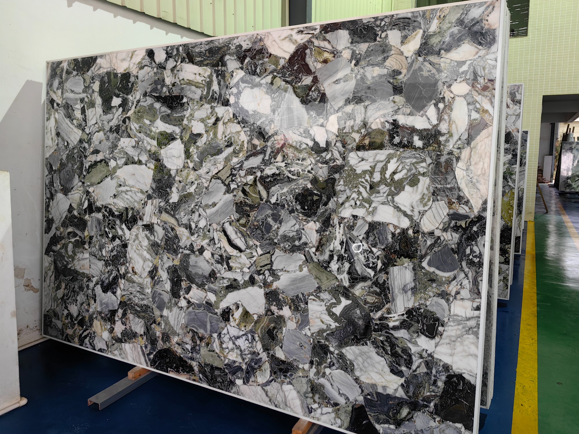 White Beauty Marble-Collage Slab
