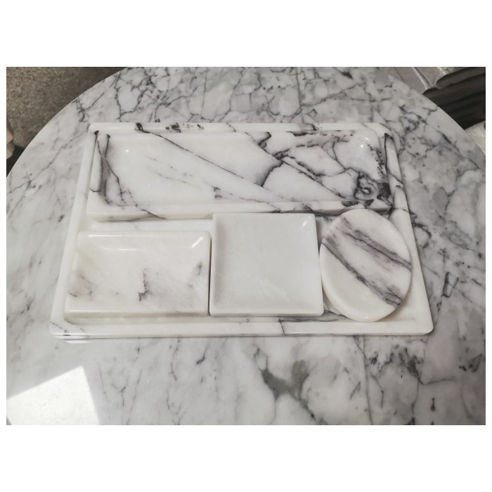 Milas Lilac Marble Plate