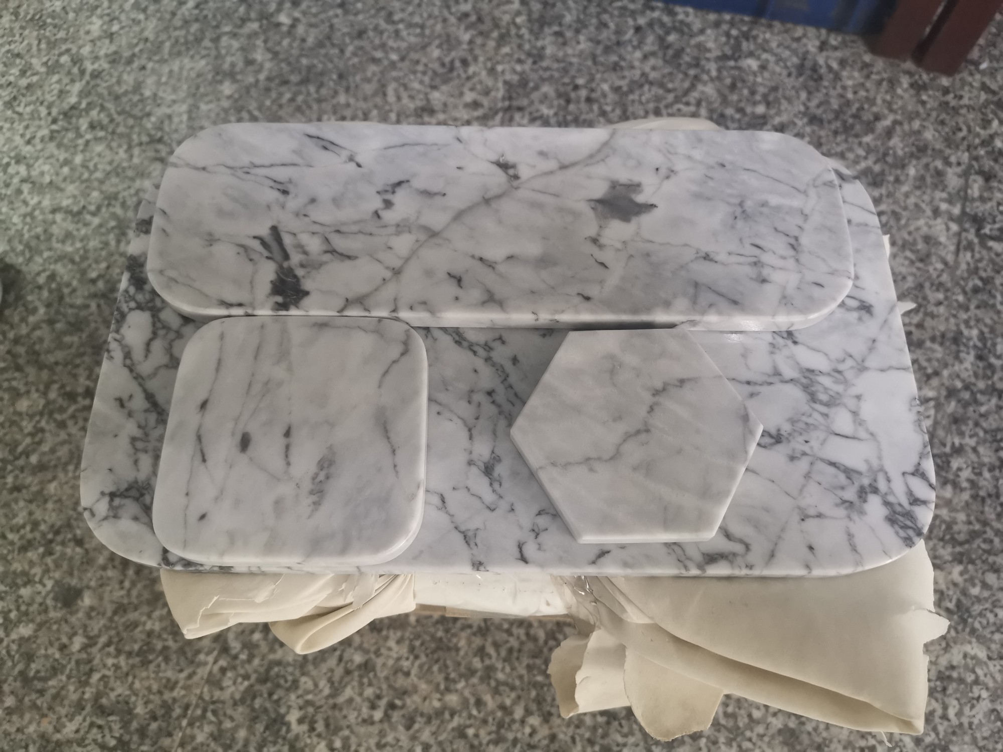 New Bianco Statuario Marble Plate