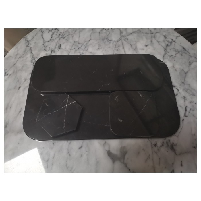 Nero Marquina Marble Plate