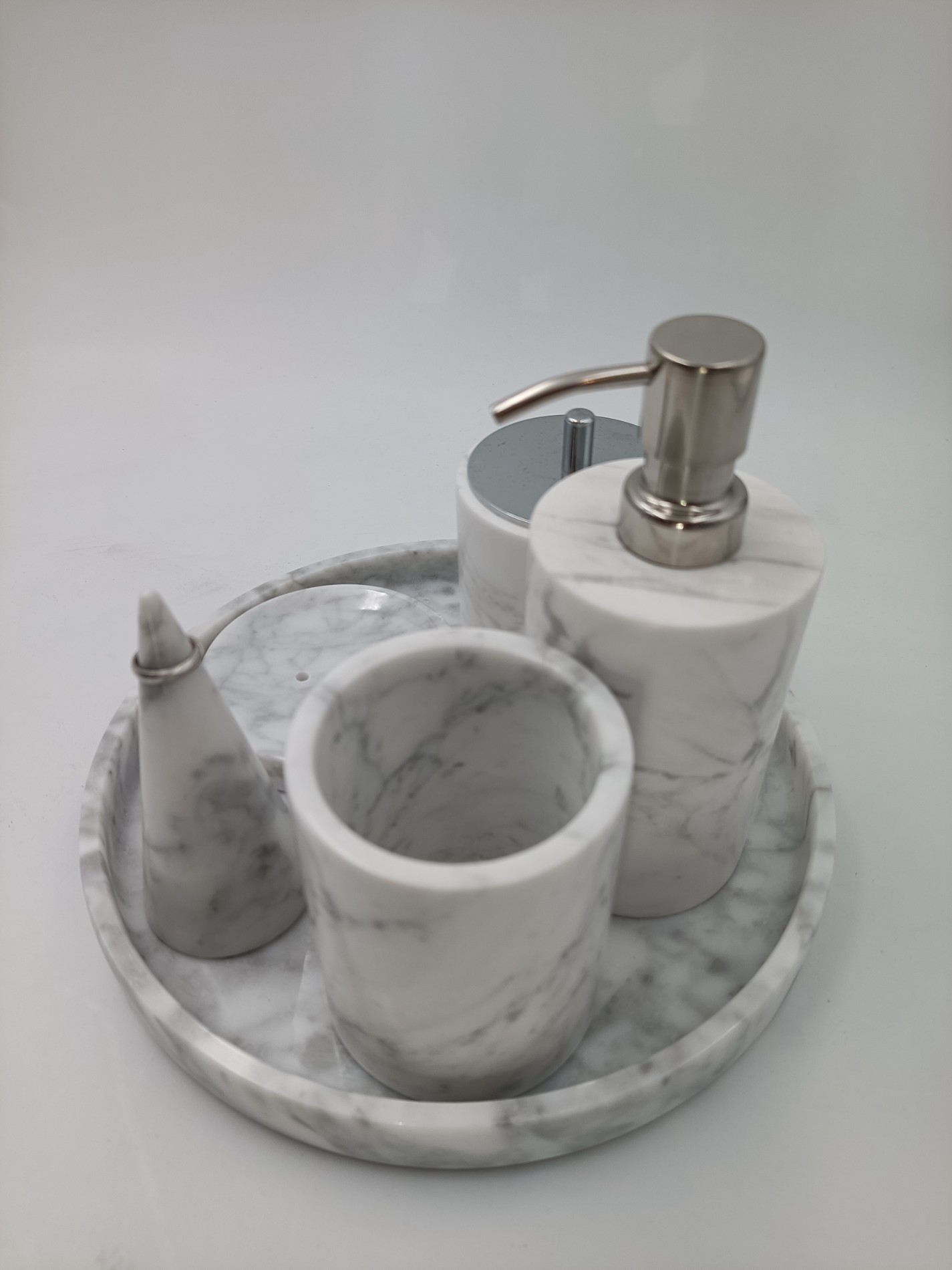 Bianco Carrara Marble Toiletries (Bathroom Set)