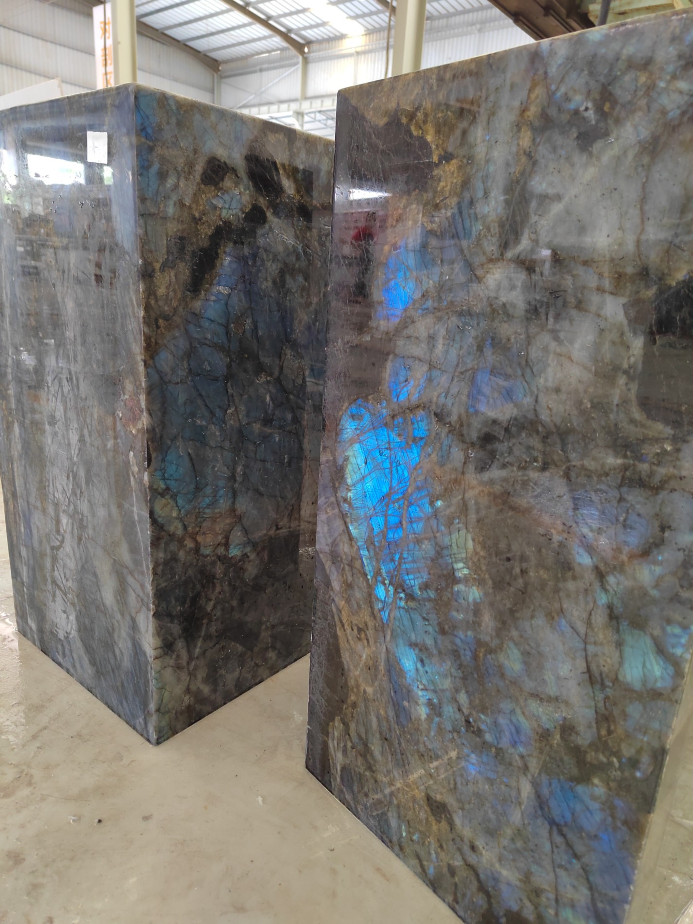 Labradorite Blue Granite Plinth