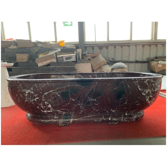 Rosso Levanto Marble Bathtub