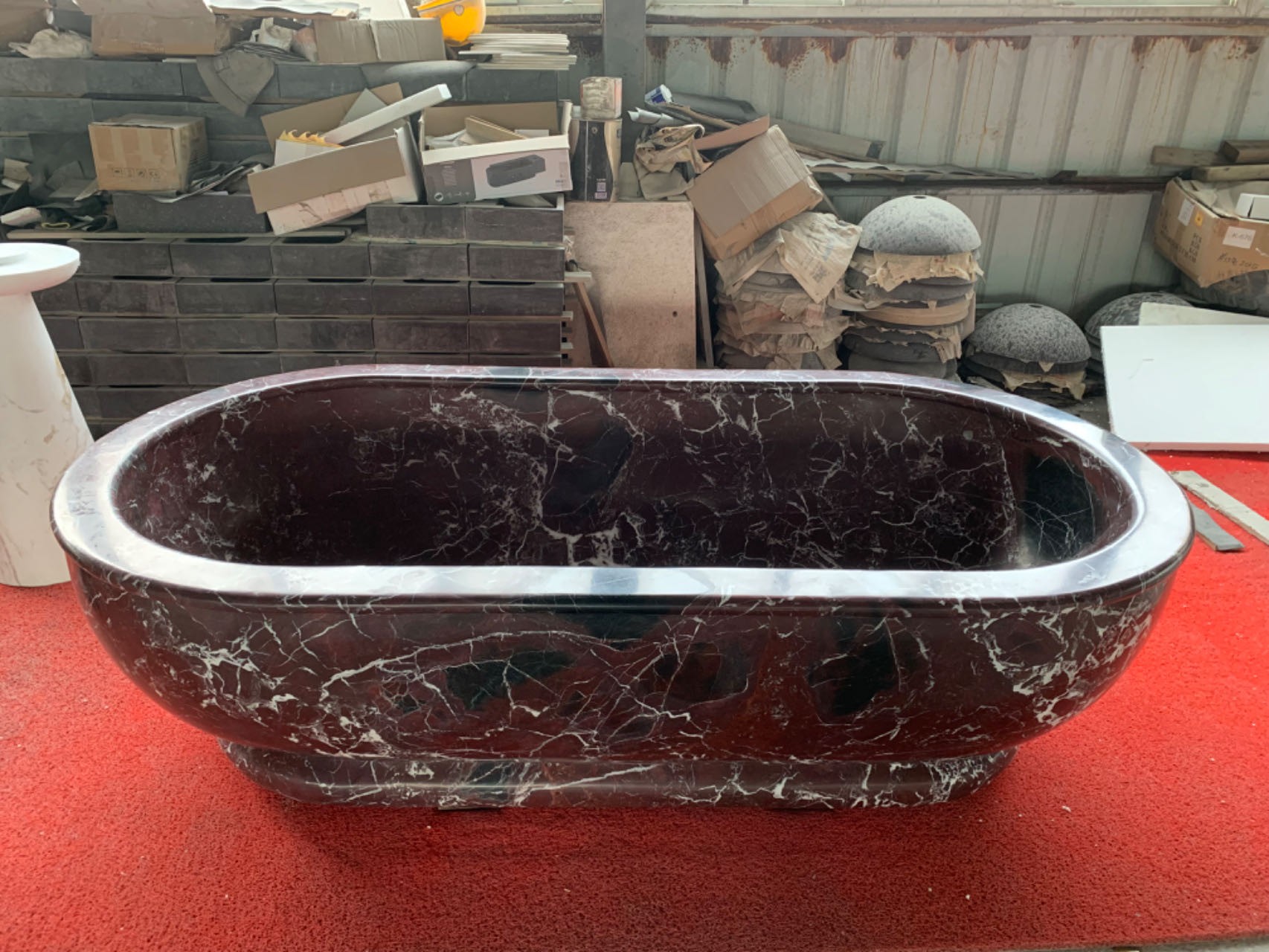 Rosso Levanto Marble Bathtub