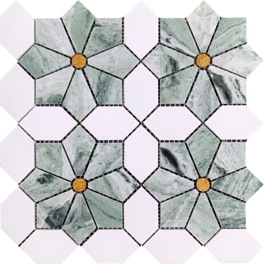 Flower Mosaic Tiles CML105#