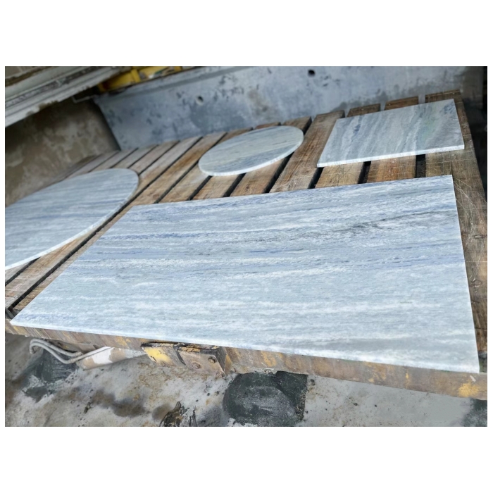 Crystal Blue Marble Slabs