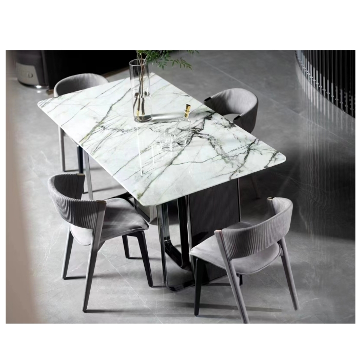 China Calacatta Verde Marble Round Table Top
