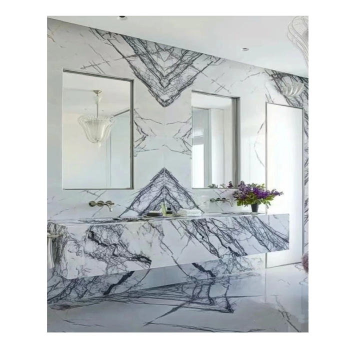 Milas Lilac Marble Wall Vanity Countertop