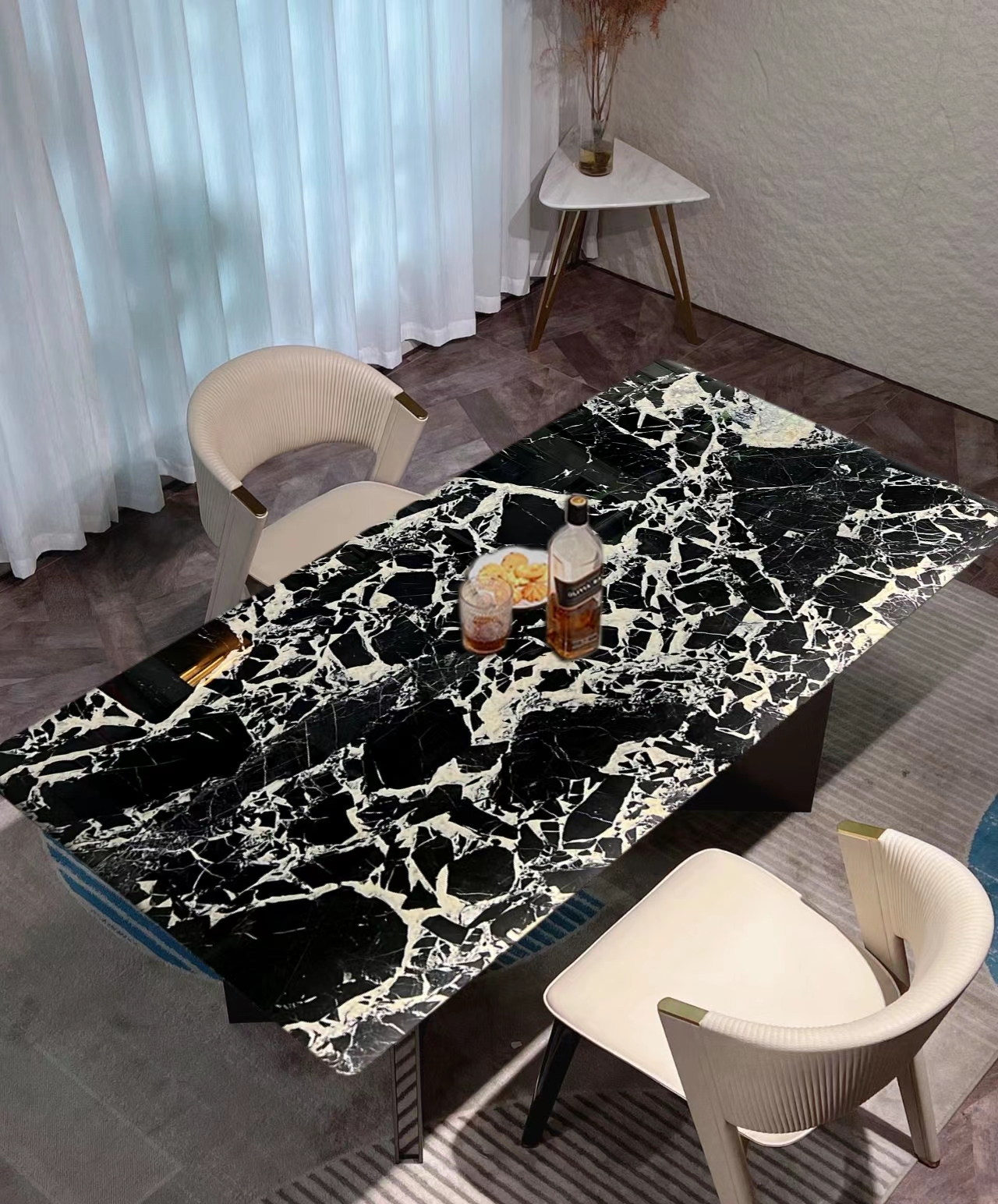 Napoleon Black Marble Table