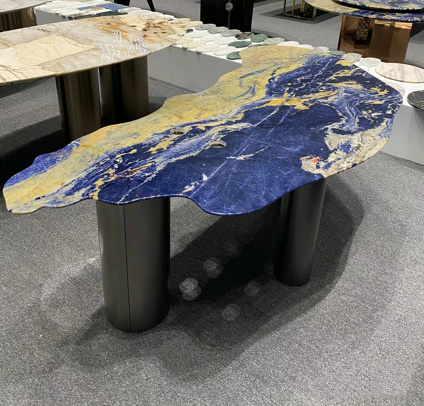 Sodalite Royal Blue Granite Side Table
