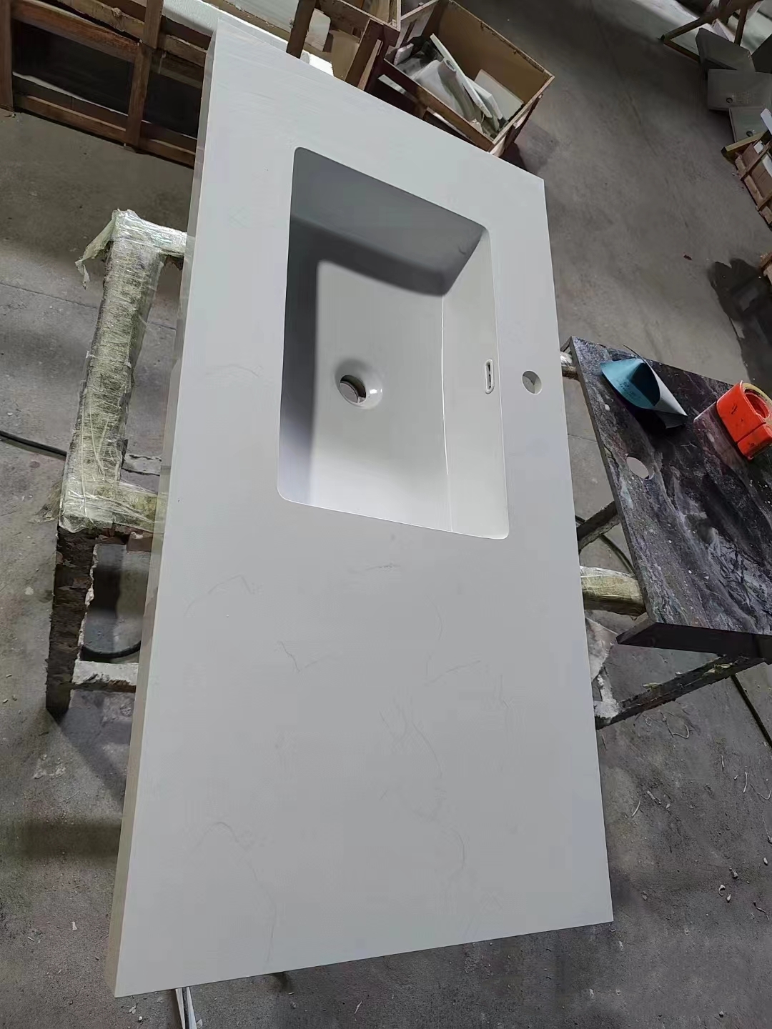 ARTIFICIAL QUARTZ STONE WASH BASIN BATHROOM SINK 3