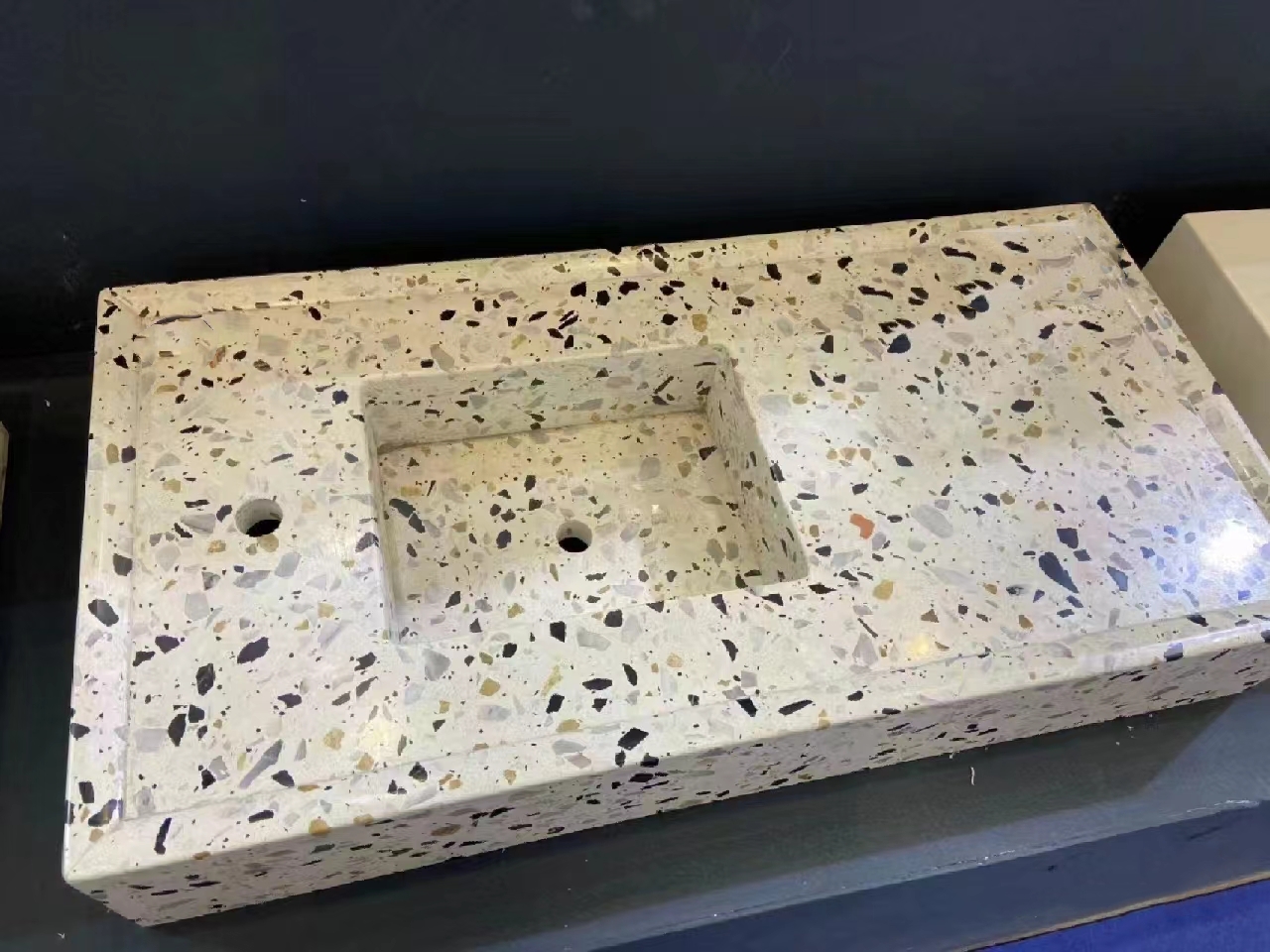 ARTIFICIAL QUARTZ STONE WASH BASIN BATHROOM SINK 3