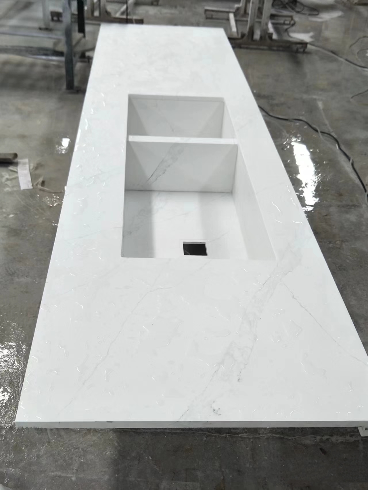 ARTIFICIAL QUARTZ STONE WASH BASIN BATHROOM SINK 3