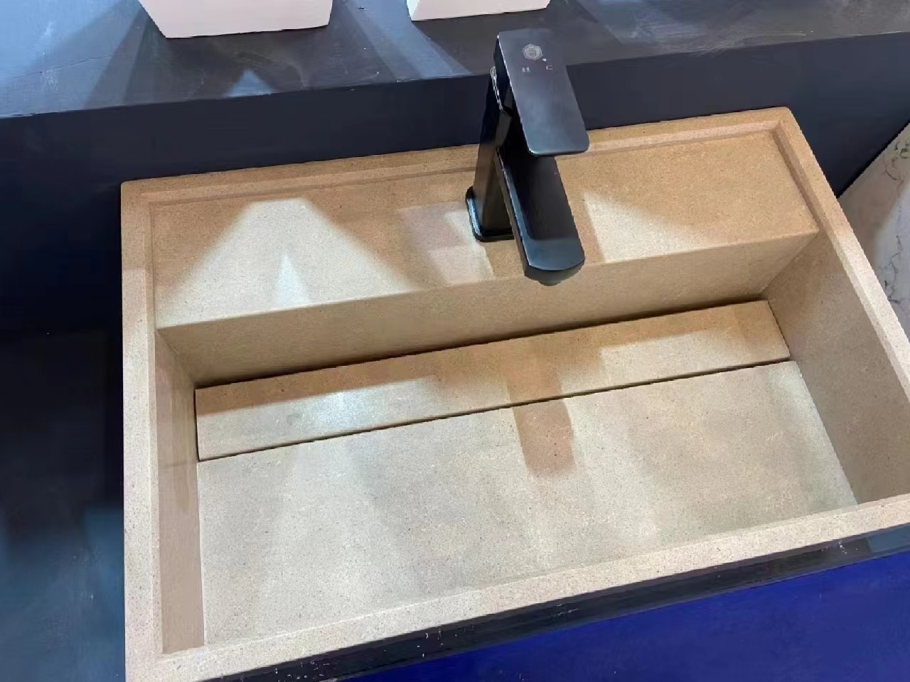 ARTIFICIAL QUARTZ STONE WASH BASIN BATHROOM SINK 3