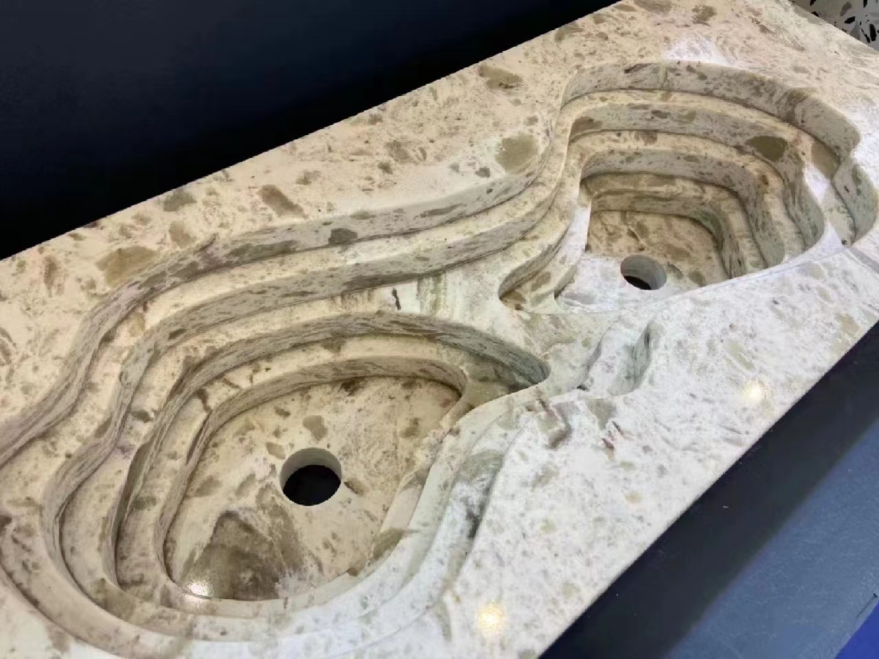 ARTIFICIAL QUARTZ STONE WASH BASIN BATHROOM SINK 3