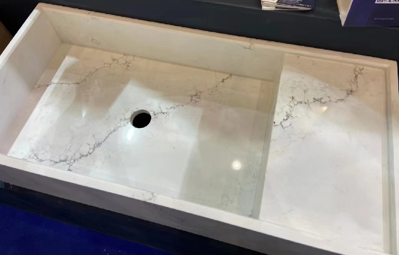 ARTIFICIAL QUARTZ STONE WASH BASIN BATHROOM SINK 3