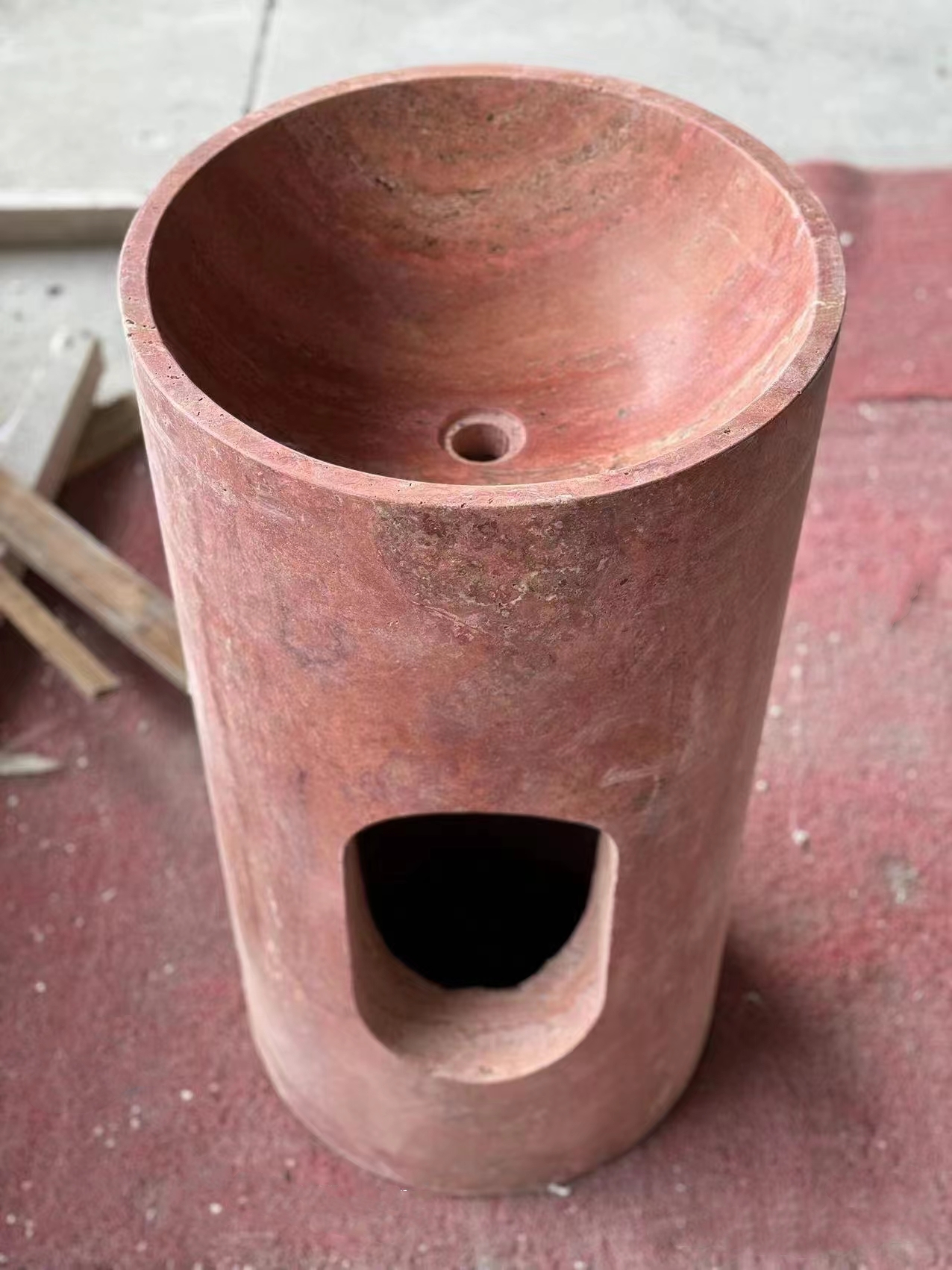 Red Travertine/Travertino Wash Basin Sinks 5