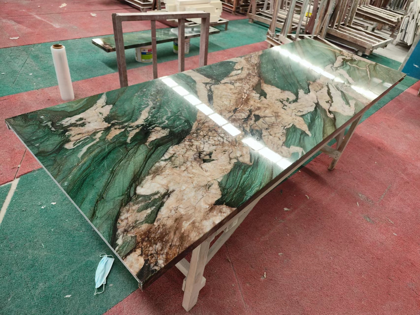 Fuchsite Crystal Quartzite Table