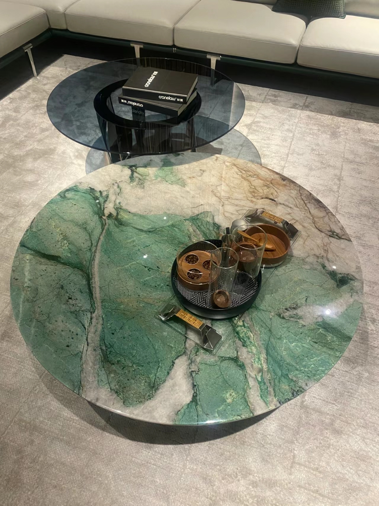 Fuchsite Crystal Quartzite Table