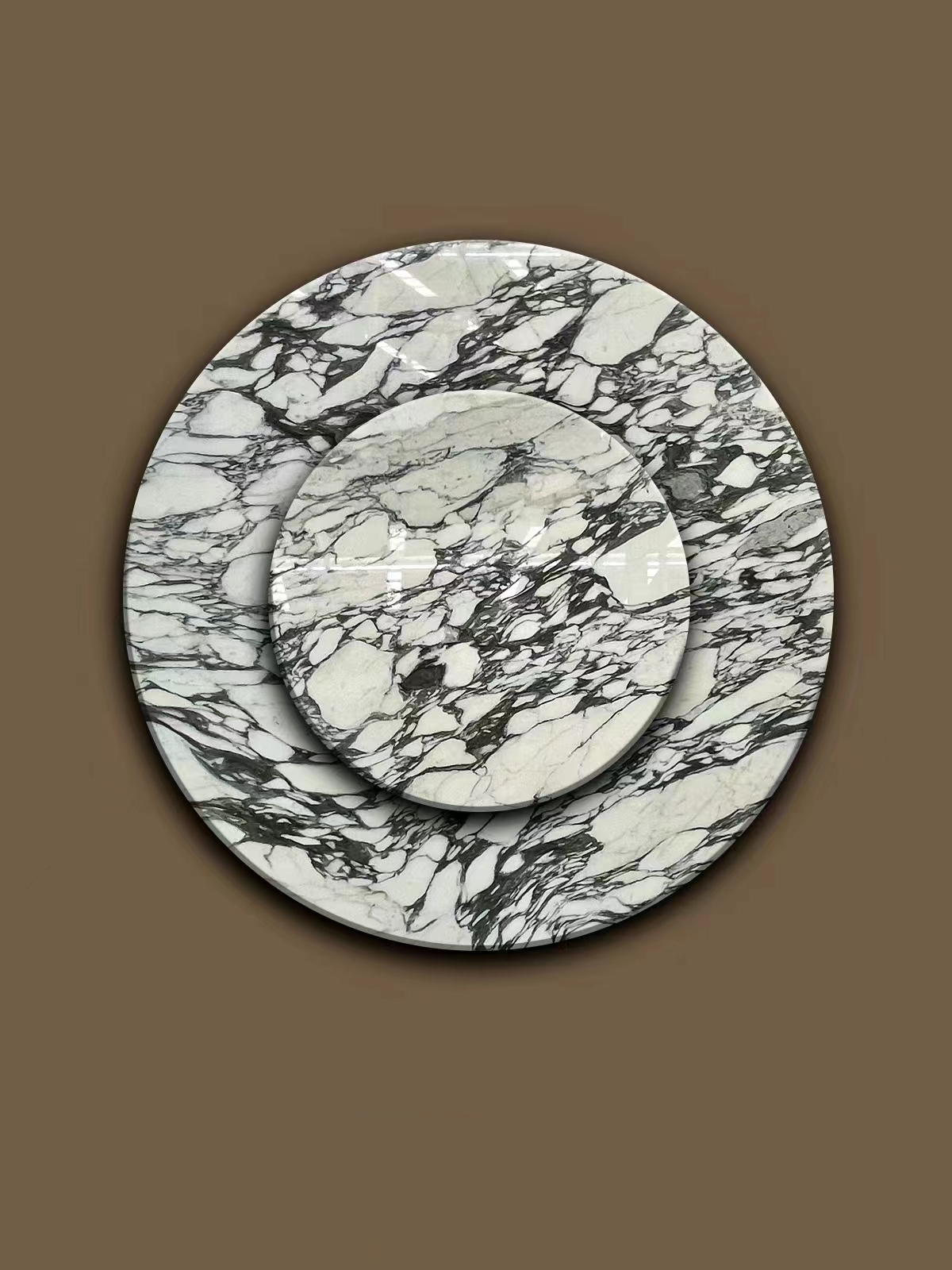 Arabescato Marble Round Table Top