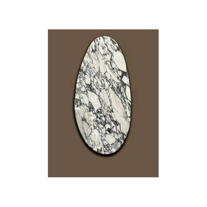 Arabescato Marble Waterdrop-shaped Table Top